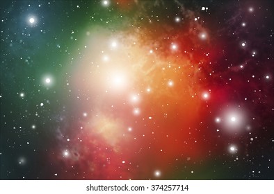 Astrology Mystic  Background. Outer Space. Vector Digital Illustration of Universe. Vector Galaxy Background.