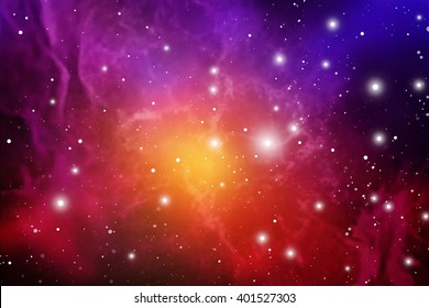 Astrology Mystic  Background. Outer Space. Vector Digital Illustration of Universe. Vector Galaxy Background.