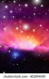 Astrology Mystic  Background. Outer Space. Vector Digital Illustration of Universe. Vector Galaxy Background.
