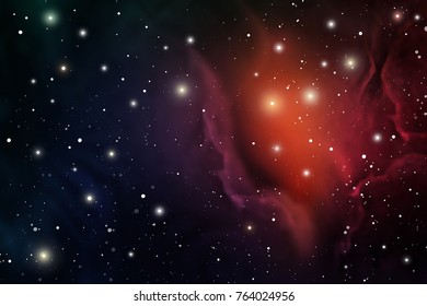 Astrology Mystic Background. Outer Space. Vector Digital Illustration of Universe. Vector Galaxy Texture.