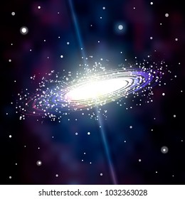  Astrology Mystic Galaxy Background. Outer Space. Vector Digital Colorful Illustration of Universe.
