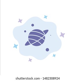 Astrology, Planet, Space Blue Icon on Abstract Cloud Background