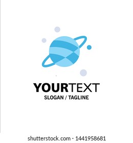 Astrology, Planet, Space Business Logo Template. Flat Color