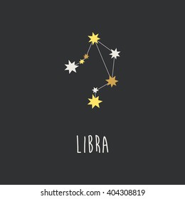 astrology sign libra vector illustration