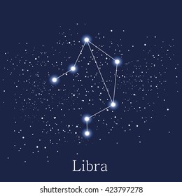 astrology sign libra vector illustration