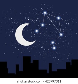 astrology sign libra vector illustration