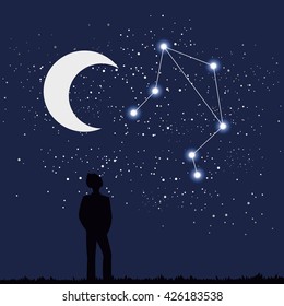 astrology sign libra vector illustration
