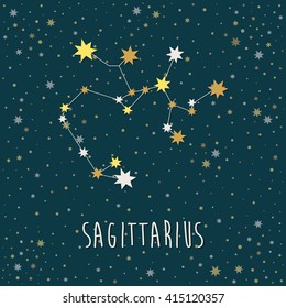 astrology sign sagittarius vector illustration