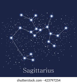 astrology sign sagittarius vector illustration