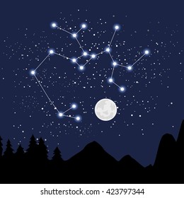 astrology sign sagittarius vector illustration