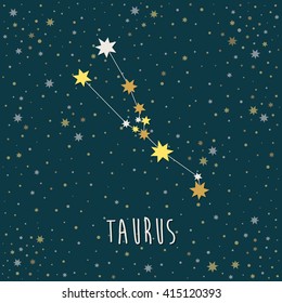 astrology sign taurus vector illustration