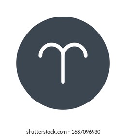 astrology sign vector glyph color icon 