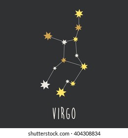 astrology sign virgo vector illustration