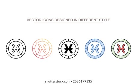 Astrology Signs icon design with white background stock illustration