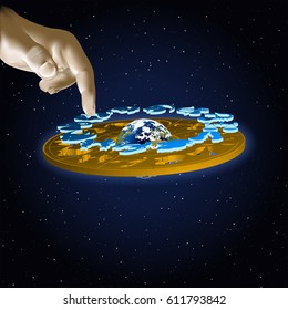 Astrology signs of the zodiac fish in space with hand