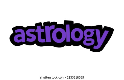 ASTROLOGY writing design on white background