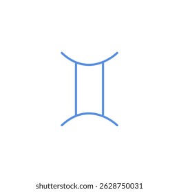 Astrology zodiac star line vector logo design
