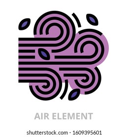 Astrology_air icon for website, application, printing, document, poster design, etc.