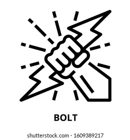 Astrology_bolt icon for website, application, printing, document, poster design, etc.