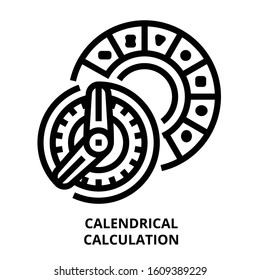 Astrology_calendrical icon for website, application, printing, document, poster design, etc.