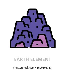 Astrology_earth icon for website, application, printing, document, poster design, etc.