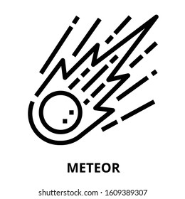 Astrology_meteor icon for website, application, printing, document, poster design, etc.