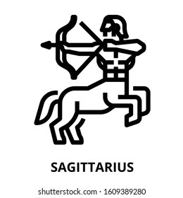 Astrology_sagittarius icon for website, application, printing, document, poster design, etc.