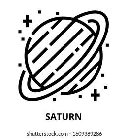 Astrology_saturn icon for website, application, printing, document, poster design, etc.