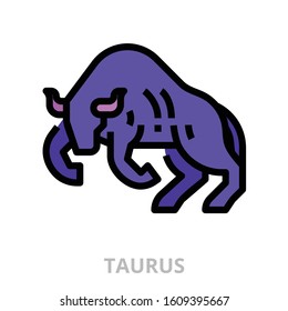 Astrology_taurus icon for website, application, printing, document, poster design, etc.