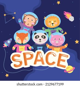 Astronautenkataloge im Weltraumdesign
