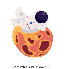 Astronaut und Asteroid einzeln
