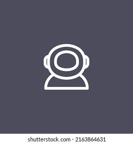 Astronaut astronomy aerospace galaxy flat minimalis icon