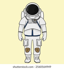 a astronaut with atribut uniform pack 