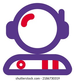 Astronaut avatar wearing safety helmet