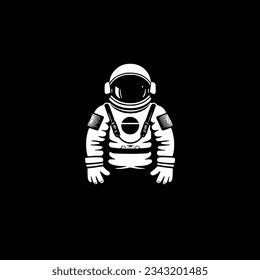 Astronaut | Black and White Vector illustration