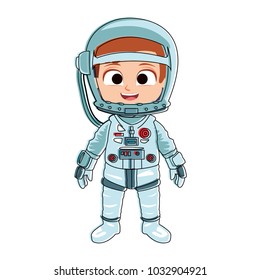 Astronaut boy cartoon