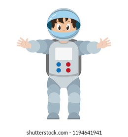 Astronaut boy cartoon