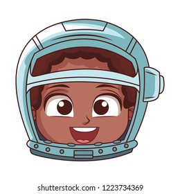 Astronaut boy face