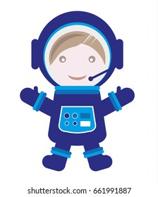 astronaut, boy, man, illustration