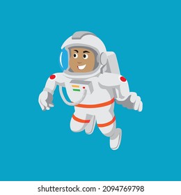 astronaut cartoon illustration, vector illustration 