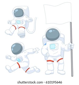 astronaut cartoon set 3