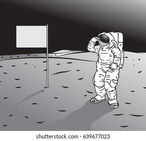 Astronaut cartoon vector