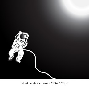 Astronaut cartoon vector