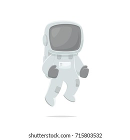 Astronaut cartoon vector isolated illustration