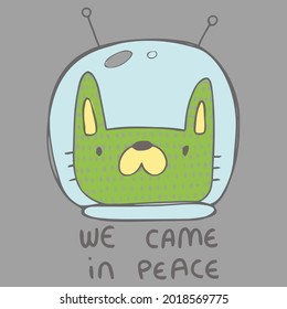 astronaut cat design idea for cat lovers who colorblock vector design illustration print poster