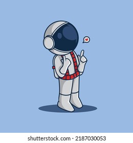 astronaut character chibi logo design