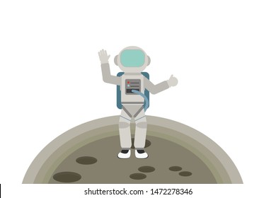 The astronaut character for design