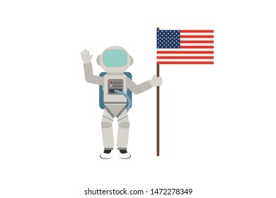 The astronaut character for design