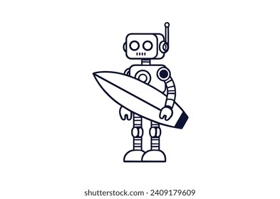 Astronaut character icon illustration. Science Technology Icon Concept Isolated Premium Vector. Flat Cartoon Style