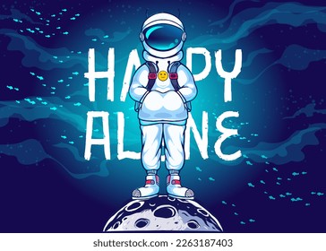 astronaut character icon vector illustration, flat cartoon style.